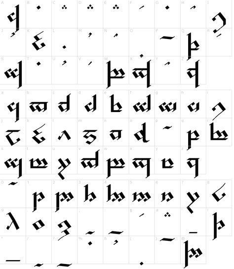 Tengwar Noldor Font Download