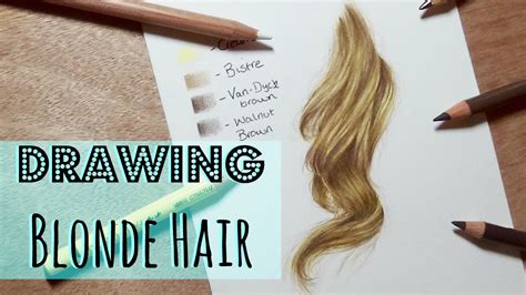 How To Draw Blonde Hair With Pencil