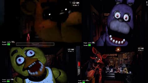 FNAF 1 All Jumpscares - YouTube