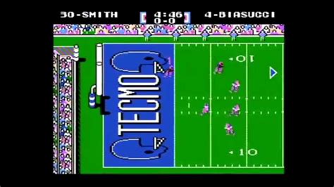 Tecmo Super Bowl - gameplay and animated scenes (60 fps) - YouTube