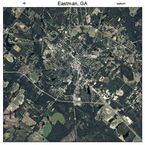 Aerial Photography Map of Eastman, GA Georgia