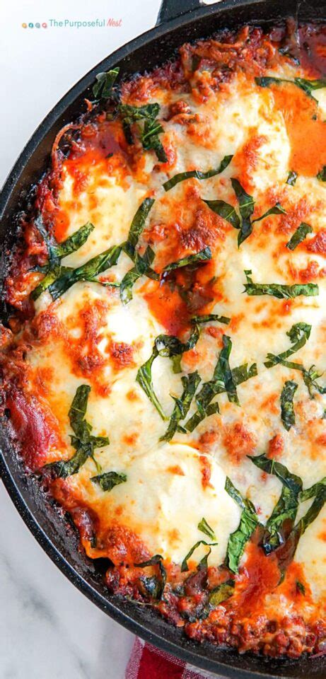 Dinner in a Pinch: How to Make Skillet Lasagna - The Purposeful Nest