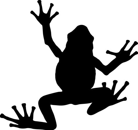 Tree frog Silhouette Toad - black pasture silhoute png download - 2344*2214 - Free Transparent ...