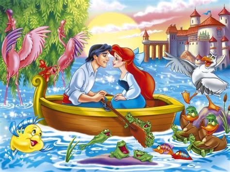 Ariel and Eric - Disney Couples Wallpaper (11764920) - Fanpop