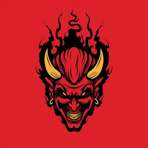 Devil Logo on Behance Graphic Design Trends, Modern Graphic Design, Fire Image, Satanic Art ...