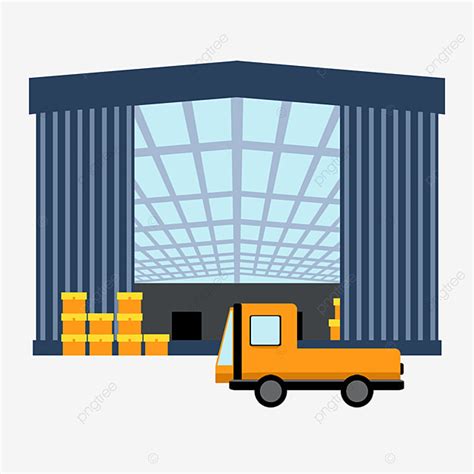 Warehouse Clipart Hd PNG, Blue Warehouse Clip Art, Warehouse, Clipart ...