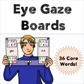 Eye Gaze AAC Boards - 36 Core Vocabulary Words | TPT