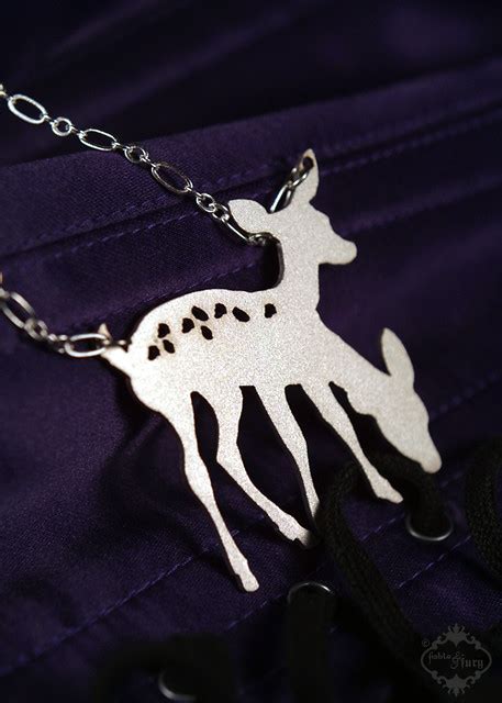 Conjoined Deer necklace in stainless steel | Double take nec… | Flickr