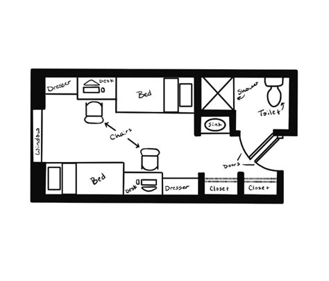 Dorm Room Layout by Kamanari on DeviantArt