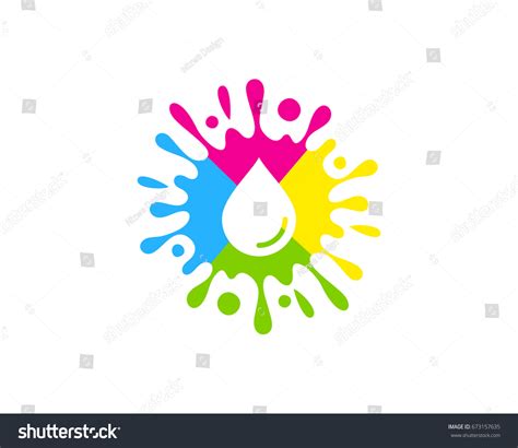 Paint Splash Icon Logo Design Element: เวกเตอร์สต็อก (ปลอดค่าลิขสิทธิ์) 673157635 | Shutterstock