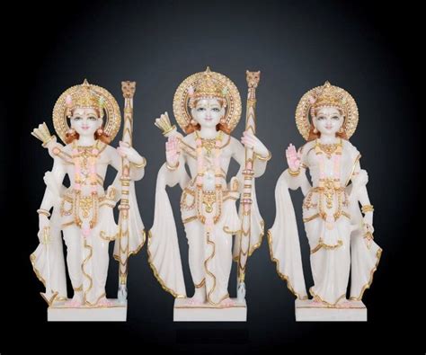 White Marble Handmade Ram Darbar Statue 15 Inches Height Ram - Etsy