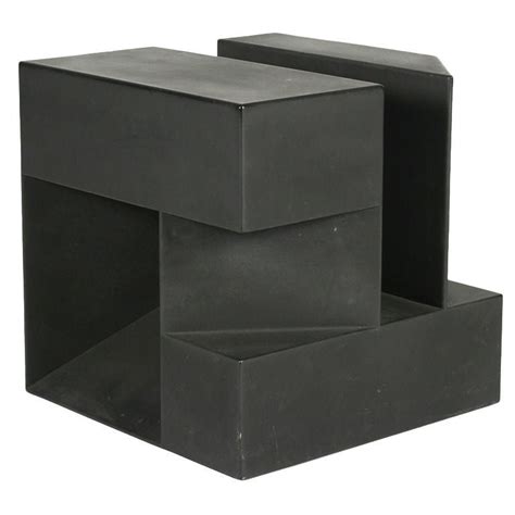 "Black Cube" Aluminum Sculpture by Alfredo Halegua For Sale at 1stDibs