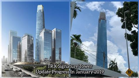 TRX Signature Tower - Update Progress In January 2019 - YouTube