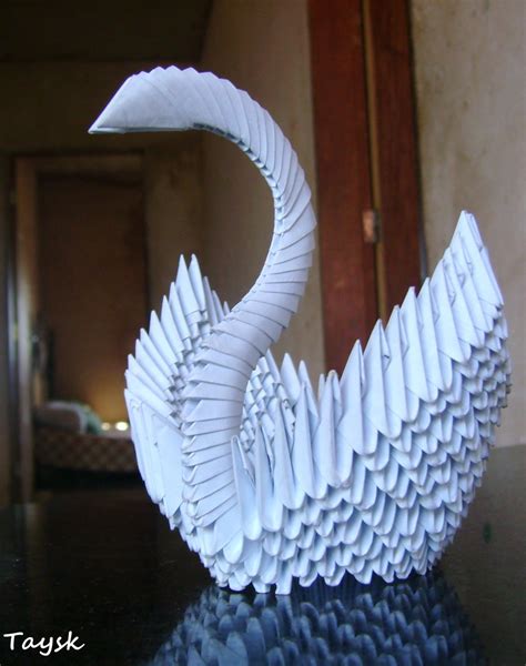 Swan 3D - Origami by Taysk on DeviantArt