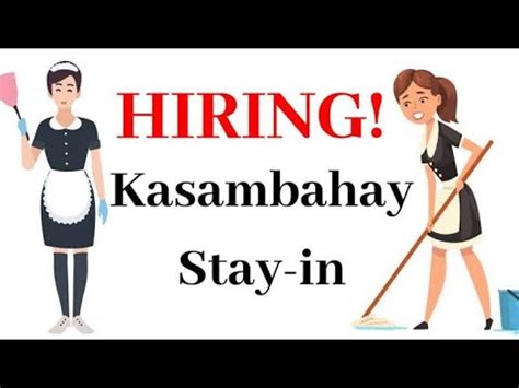 Hiring kasambahay with experience - YouTube