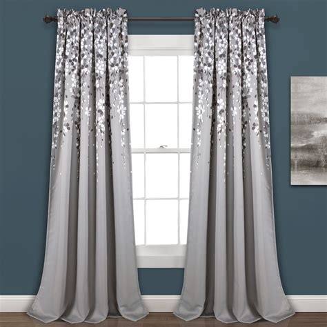 Weeping Flower Room Darkening Window Curtain Pair | Lush Decor | www ...