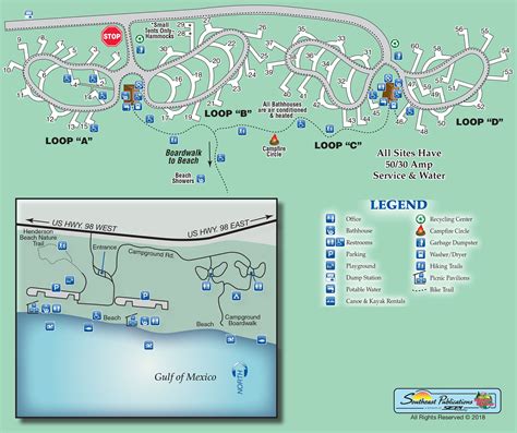 Anastasia State Park Campground Map Site | Wells Printable Map