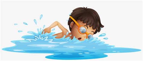 Swimming Transparent Cartoon Clipart Freeuse Library - Swimming Clipart ...