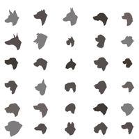 Dog Head Silhouette Clip Art