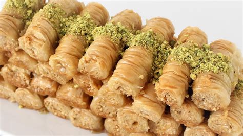 Baklava Rolls Flaky Filo Phyllo Pastry Ladies Fingers Easy Quick BEST ...