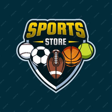 Premium Vector | Sports store logo design vector editable template