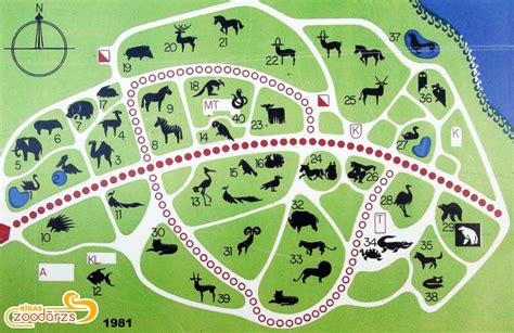 Map of Riga Zoo - 1981