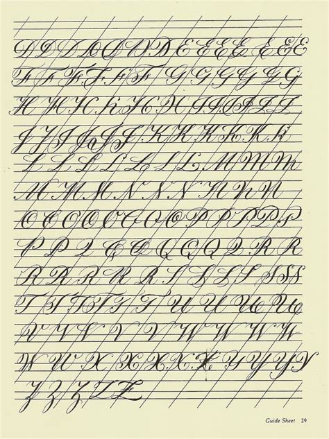 Copperplate Calligraphy Alphabet Practice Sheets (pdf) – Askworksheet