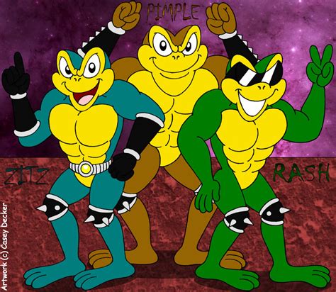 Battletoads: Zitz, Rash, And Pimple by CaseyDecker on DeviantArt