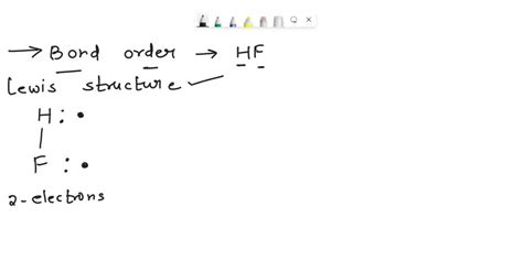 SOLVED: ' What is the bond order for HF? Is the HF molecule predicted ...