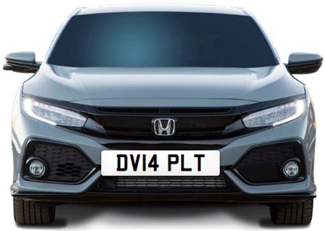 DVLA number plates (registrations) from Plates4less