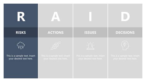 RAID PowerPoint Template & RAID Log Matrix Slide Design