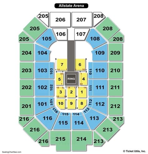 Allstate Arena Seating Chart | Seating Charts & Tickets