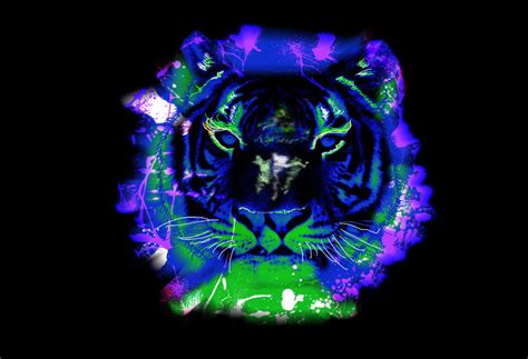 neon tiger by lapislasuli on DeviantArt