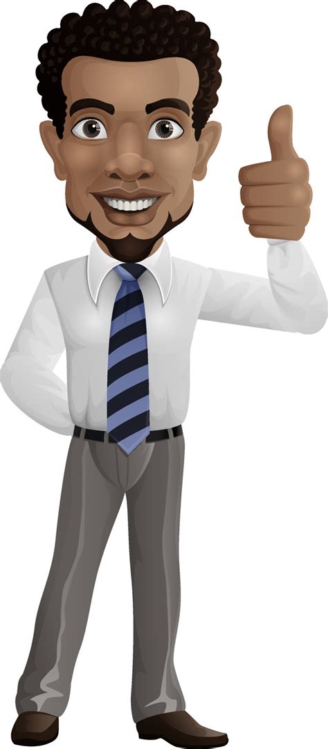 Cartoon businessman showing thumbs up sign 8605094 Vector Art at Vecteezy