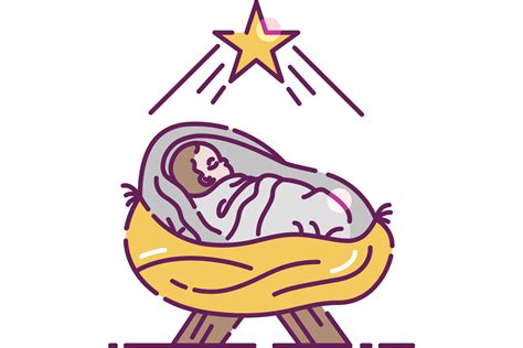 Manger Baby Jesus Clipart Free