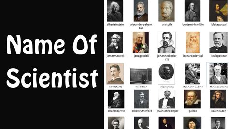 Name Of Scientist | List Of Famous Scientists - YouTube