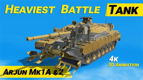 Heaviest Battle Tank Arjun Mark 1A Mark 2 | How it works #tank #tanks ...