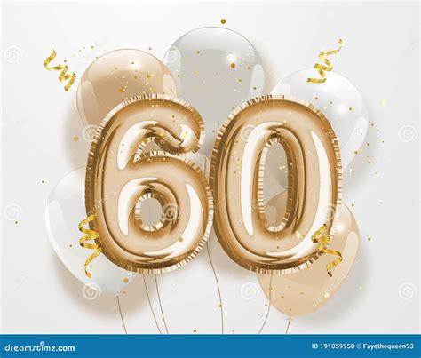 HAPPY 60th BIRTHDAY BANNER Royalty-Free Stock Photo | CartoonDealer.com #118214181