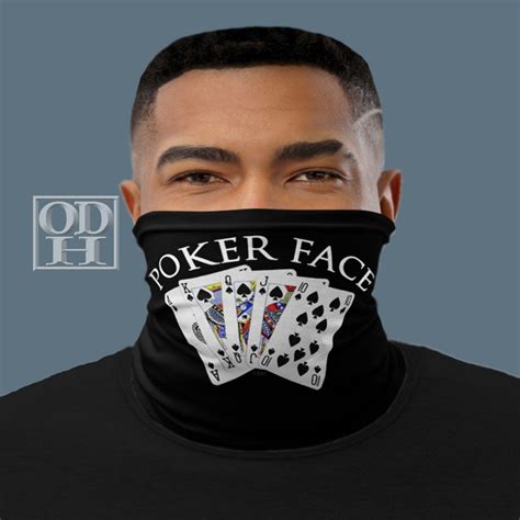 Poker Face Mask Poker Mask Poker Player Fabric Face Mask Poker Gift Casino Mask Gambling Mask ...