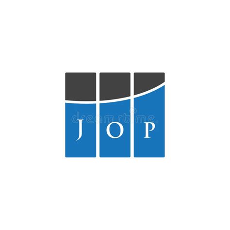 JOP Letter Logo Design on WHITE Background. JOP Creative Initials Letter Logo Concept. JOP ...