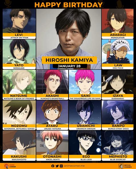 Happy birthday to Hiroshi Kamiya who voices as Ranpo! : r/BungouStrayDogs