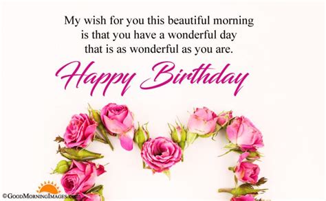 Good Morning Happy Birthday Wishes Quotes with HD Images