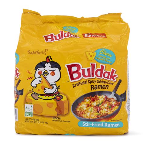 Get Samyang Buldak Ramen, Cheese Hot Chicken Flavor 5pk 24.7 oz Delivered | Weee! Asian Market