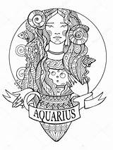 Signos Colorare Zodiacali Segni Ausmalen Sternzeichen Tierkreiszeichen  sketch template