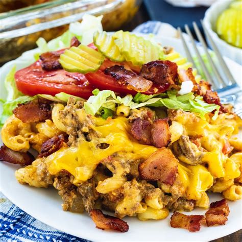 Bacon Cheeseburger Casserole - Spicy Southern Kitchen