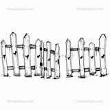 Picket Fence Coloring Page sketch template