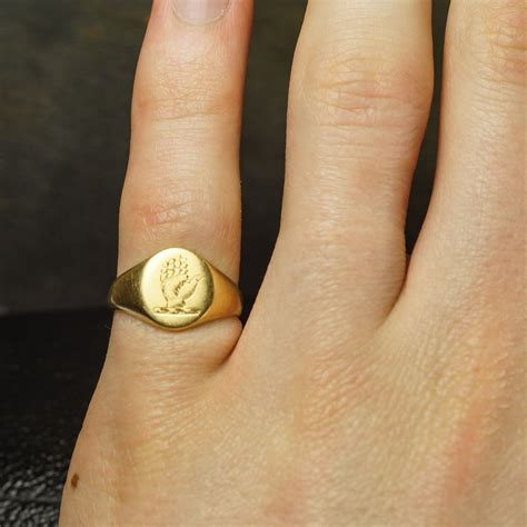 1950s Gold Signet Ring (6) | Signet ring, Signet, Gold signet ring