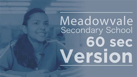 Welcome to Meadowvale Secondary School 60 Sec - YouTube