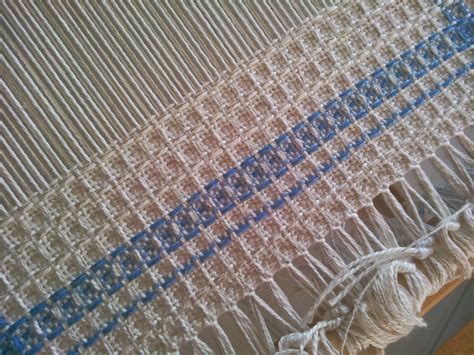 Weaving, knitting, crocheting...: Waffle weave on rigid-heddle loom