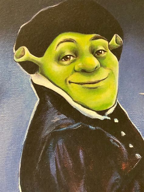 Artist Shrek Print Signed & Dated Renaissance 8 X 8 Print on - Etsy